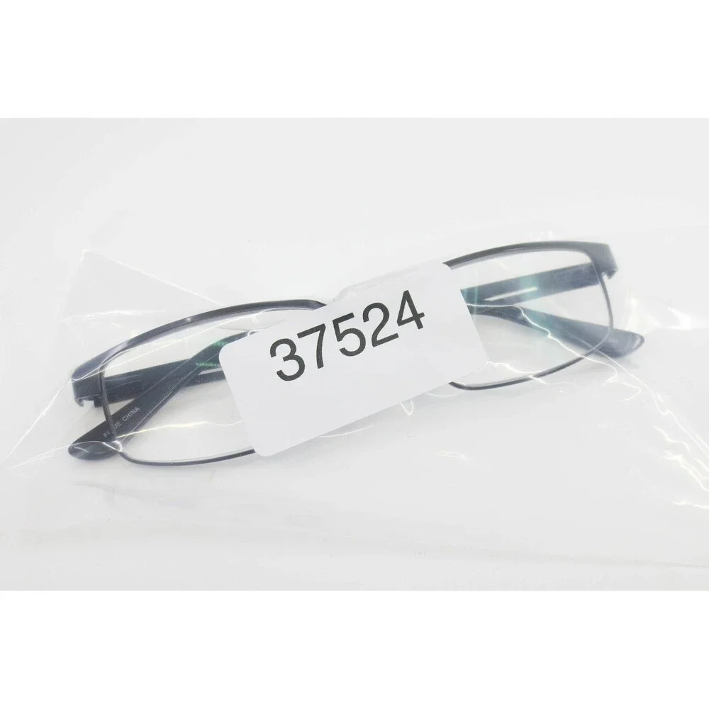Robert Mitchell RM 202122 BK Black Rectangular Eyeglass Frames 52-16-140 Mens